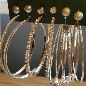 6 pairs of earrings
